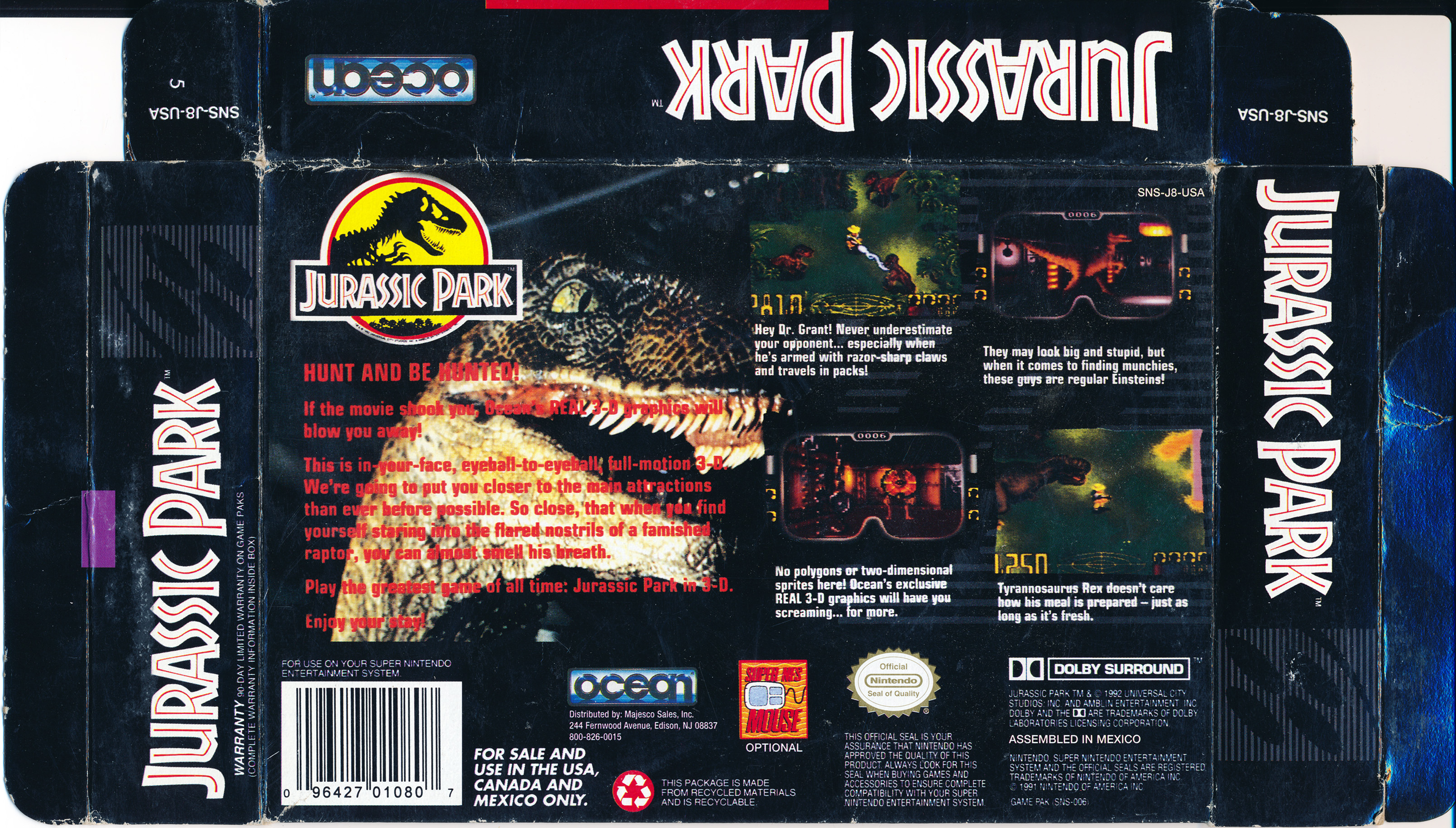 jurassic park snes t rex